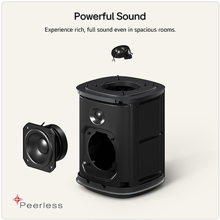LG Stereo 7 wireless speaker featuring advanced internal drivers and acoustic engineering for rich, powerful sound performance